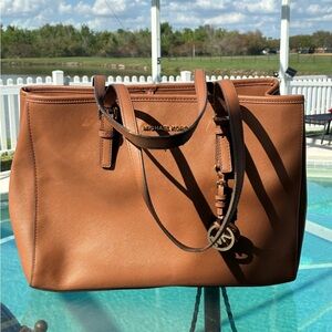 Michael Kors Brown Leather Tote